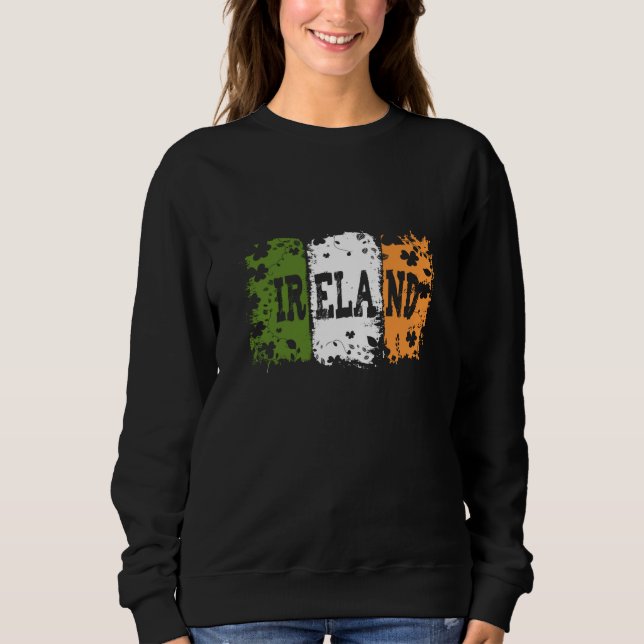 Vintage Ireland Irish Flag Sweatshirt (Front)