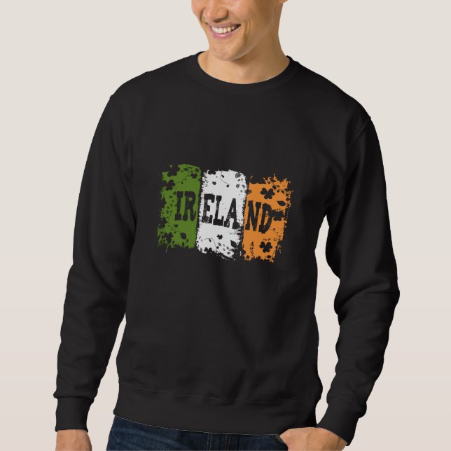 Vintage Ireland Irish Flag Sweatshirt (Front)