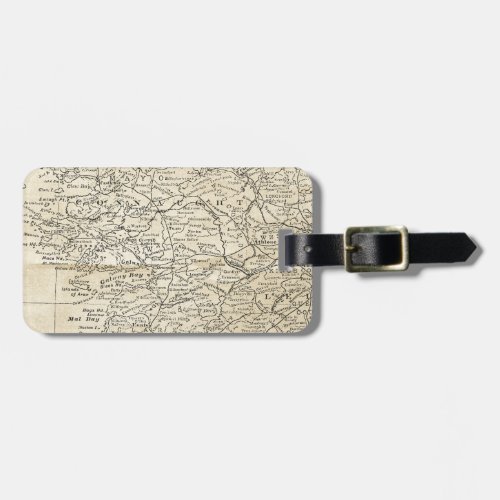 Vintage Ireland Map Central Connaught Region Luggage Tag