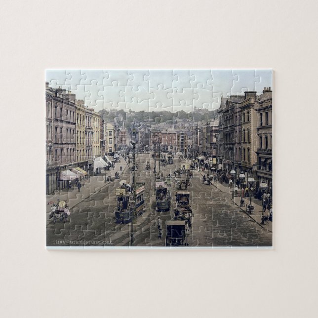 Vintage Ireland, Patricks st. Cork city jigsaw Puzzle (Horizontal)