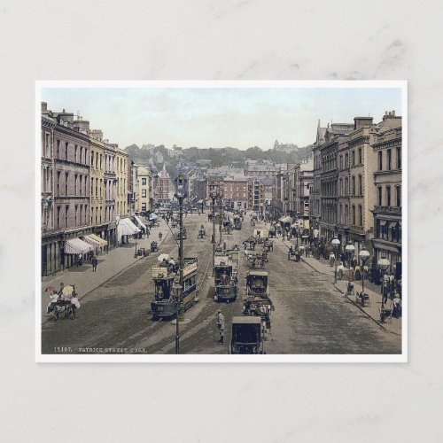Vintage Ireland Patricks Street Cork Postcard