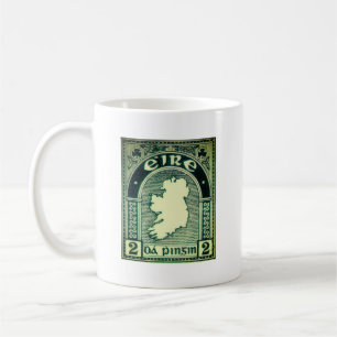 VIntage Ireland postage stamp, 1922 Coffee Mug