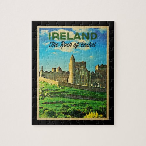 Vintage Ireland Rock Of Cashel Jigsaw Puzzle