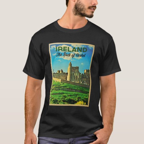 Vintage Ireland Rock Of Cashel T_Shirt