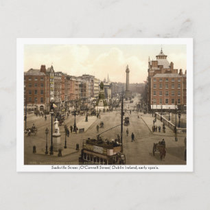 Vintage Ireland, Sackville Street Dublin Postcard