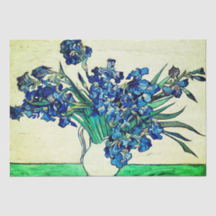 Vintage Irises (1890) by Vincent Van Gogh Tissue Paper