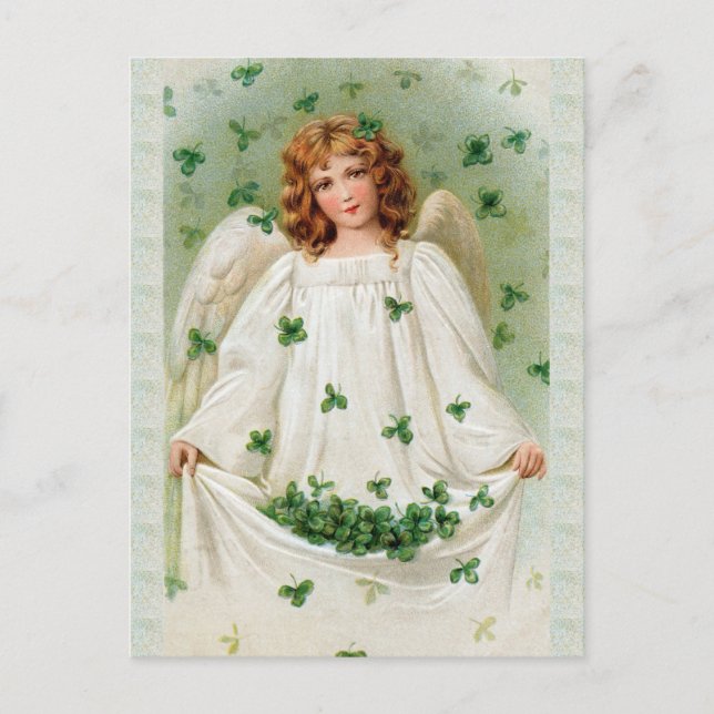 Vintage Irish Angel Card (Front)