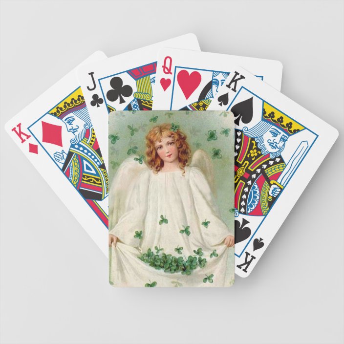 Vintage Irish Angel playing cards | Zazzle.com