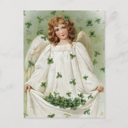 Vintage Irish Angel Postcard