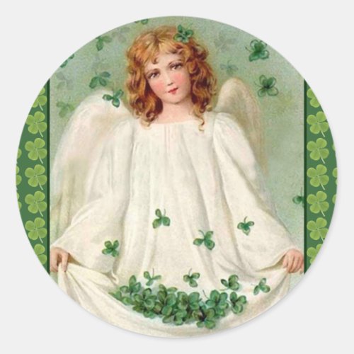 Vintage Irish Angel sticker