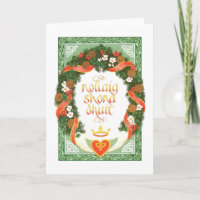 Vintage Irish Christmas Card
