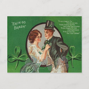 Vintage Irish Couple St Patrick's Day Card