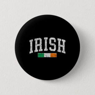 Vintage Irish Flag St Patricks Day Retro Ireland S Button