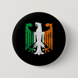 Vintage Irish German Heritage St Patricks Day T Sh Button