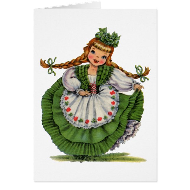 Vintage Irish Girl Traditional Dress (Front)