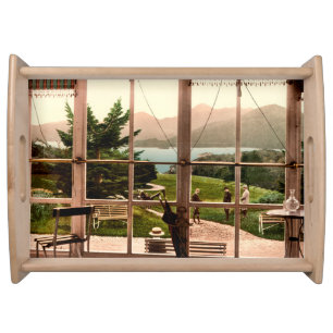 Vintage Irish Hotel View Serving Tray