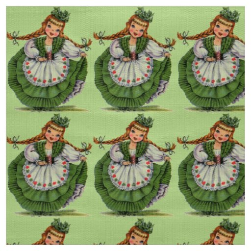 Vintage Irish Miss Fabric