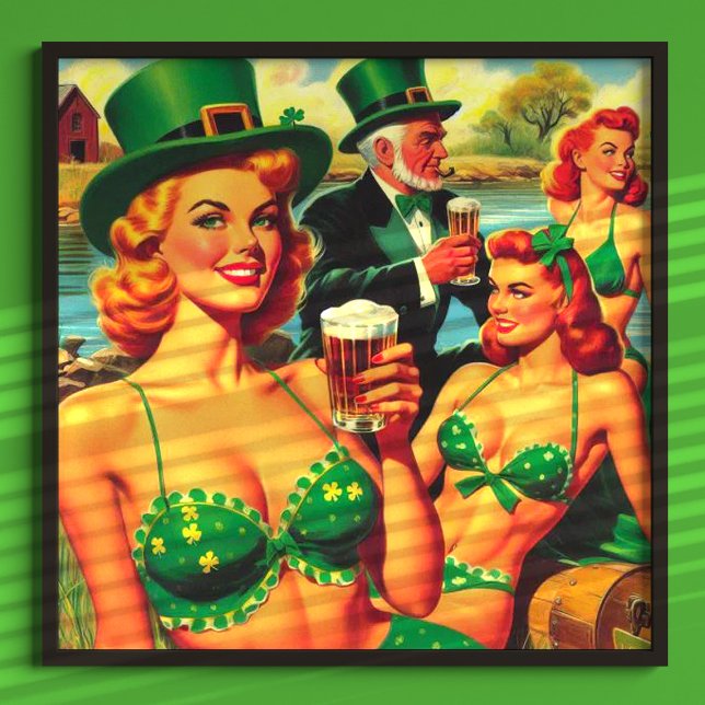 Vintage Irish Pin Up Girl Poster (Creator Uploaded)