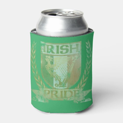 Vintage Irish Pride Crest Can Cooler