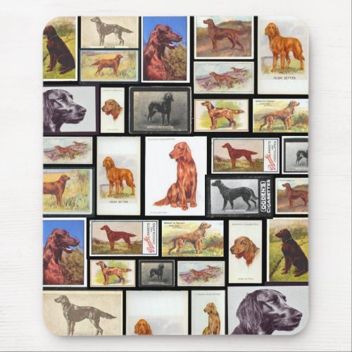 Vintage Irish Setter Cigarette Cards Mousepad