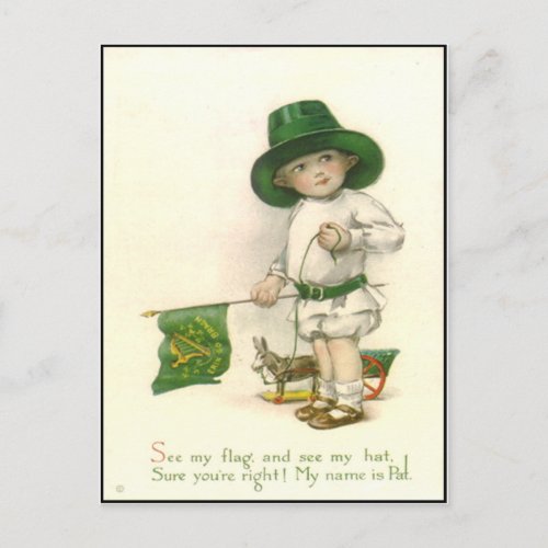 Vintage Irish St Patricks Day Postcard