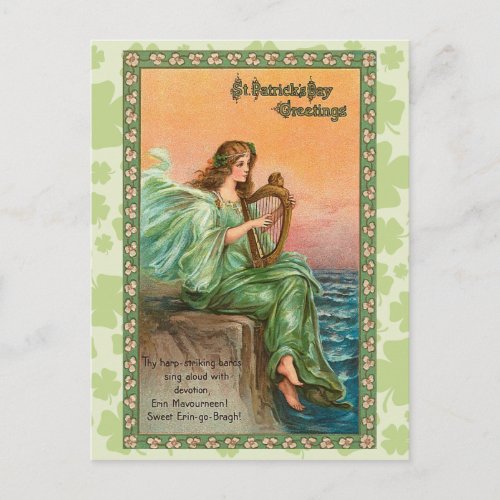 Vintage Irish St Patricks Day Postcard