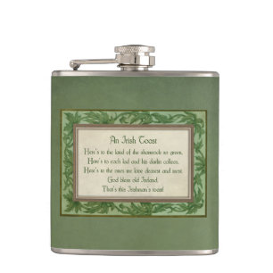 Vintage Irish Toast Flask