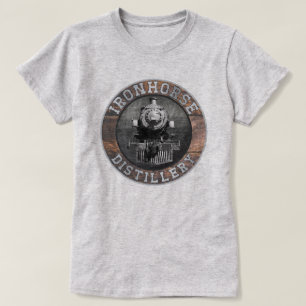 Vintage Ironhorse Distillery In Wood And Metal T-Shirt
