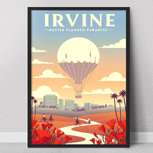 Vintage Irvine California Poster
