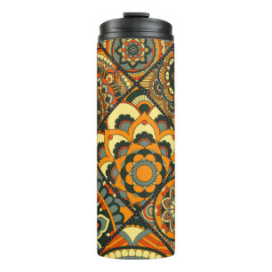 Vintage Islamic motifs, decorative seamless. Thermal Tumbler