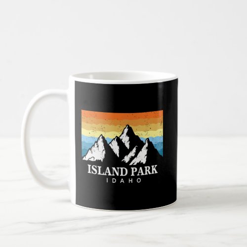 Vintage Island Park Idaho Mountain Hiking Souvenir Coffee Mug