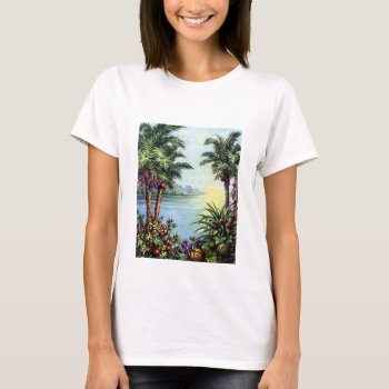 Vintage Island T-shirt by stellerangel at Zazzle