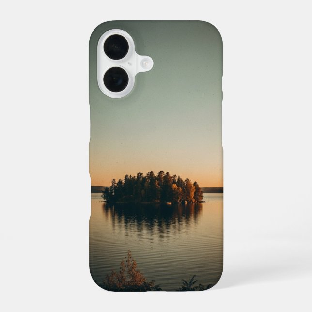 Vintage Islet at Sunset iPhone Case (Back)