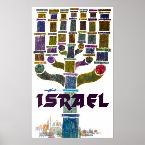 Vintage Israel Travel Poster