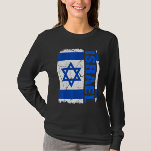 Vintage Israelis Flag Israel Pride Roots Heritage T-Shirt