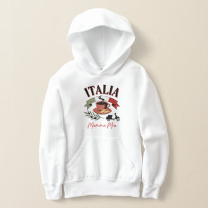Vintage Italia Coffee, Retro Scooter & Mamma Mia Hoodie