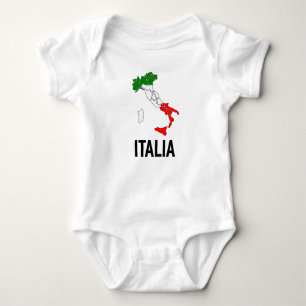 Vintage Italia Italian Flag Italy Italiano T-Shirt Baby Bodysuit