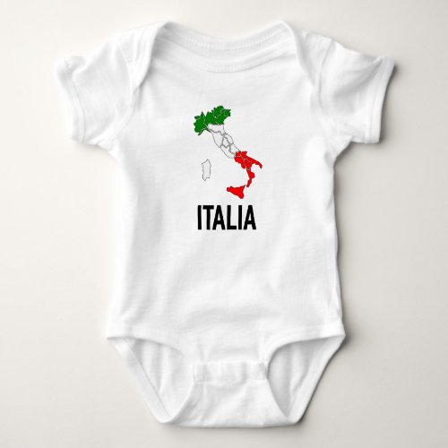 Vintage Italia Italian Flag Italy Italiano T_Shirt Baby Bodysuit