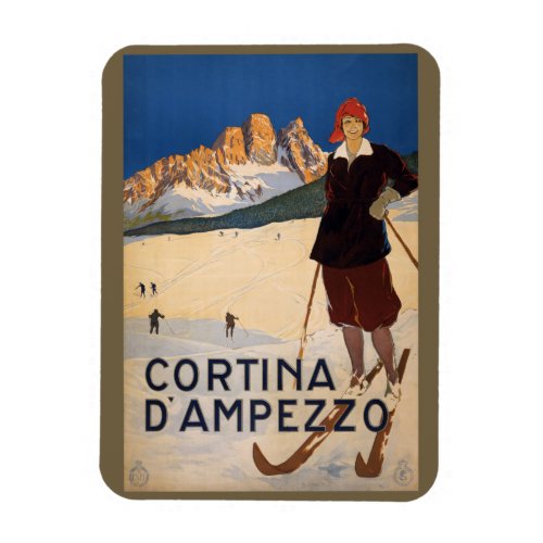 Vintage Italian Alps Italy magnet