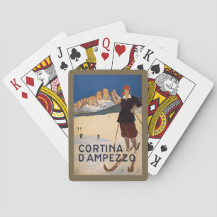 Vintage Italian Alps playing cards