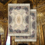Vintage Italian Ceiling Burgundy Floral Decoupage Tissue Paper