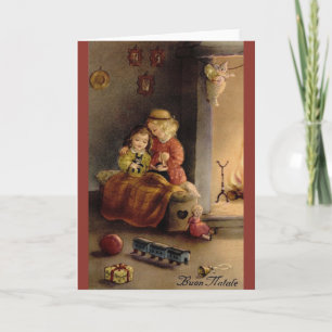 Vintage Italian Christmas Greeting Card