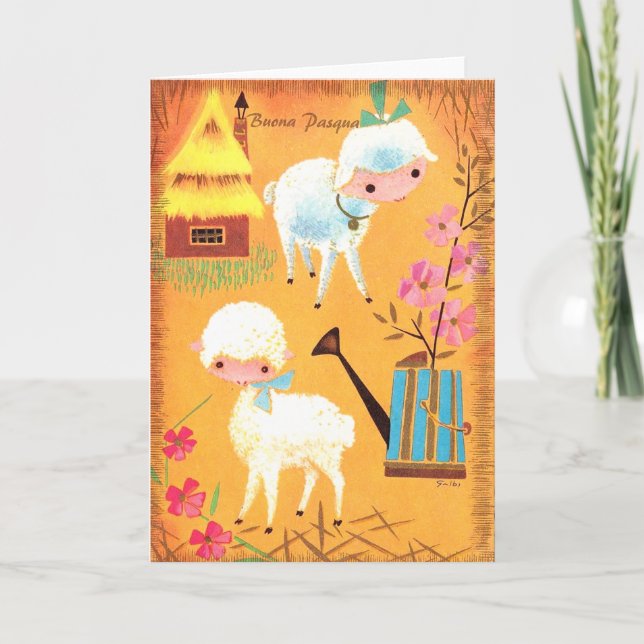 Vintage Italian Easter card 5 (Front)