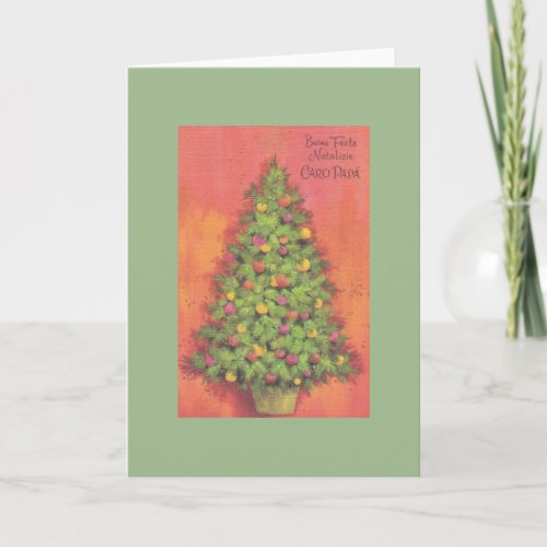 Vintage Italian Father Christmas Greeting Card