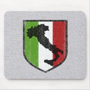 Vintage Italian Flag Boot Mousepad