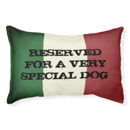 Vintage Italian flag dog bed reserved pet pillow