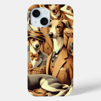Vintage Italian Greyhound Illustration