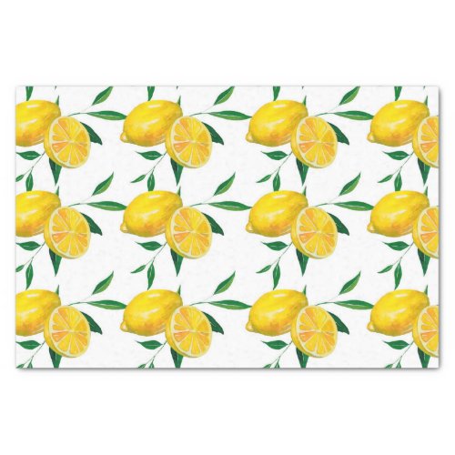 Vintage Italian Lemons Decoupage Tissue Paper