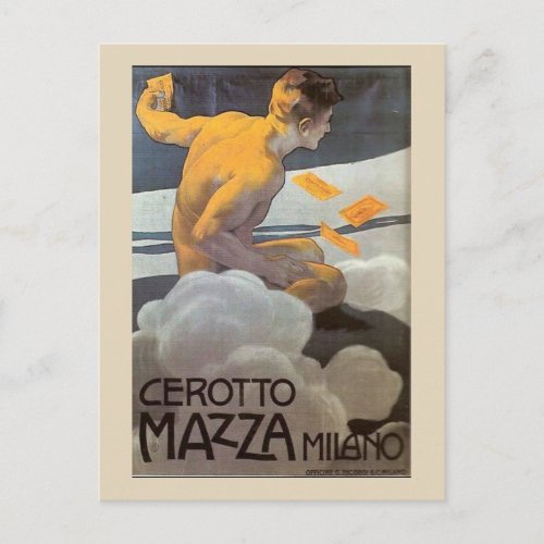 Vintage Italian Man Postcard