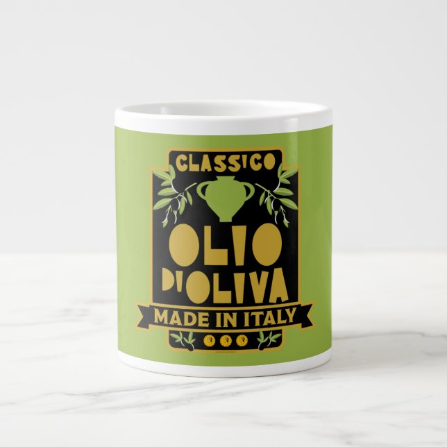 Vintage Italian Olive Oil     Giant Coffee Mug (Front)